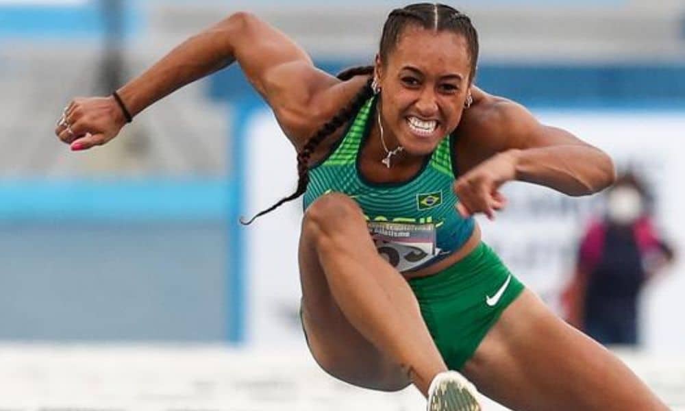 Ketiley, campeã dos 100 m com barreiras (Wagner CarmoCBAt)