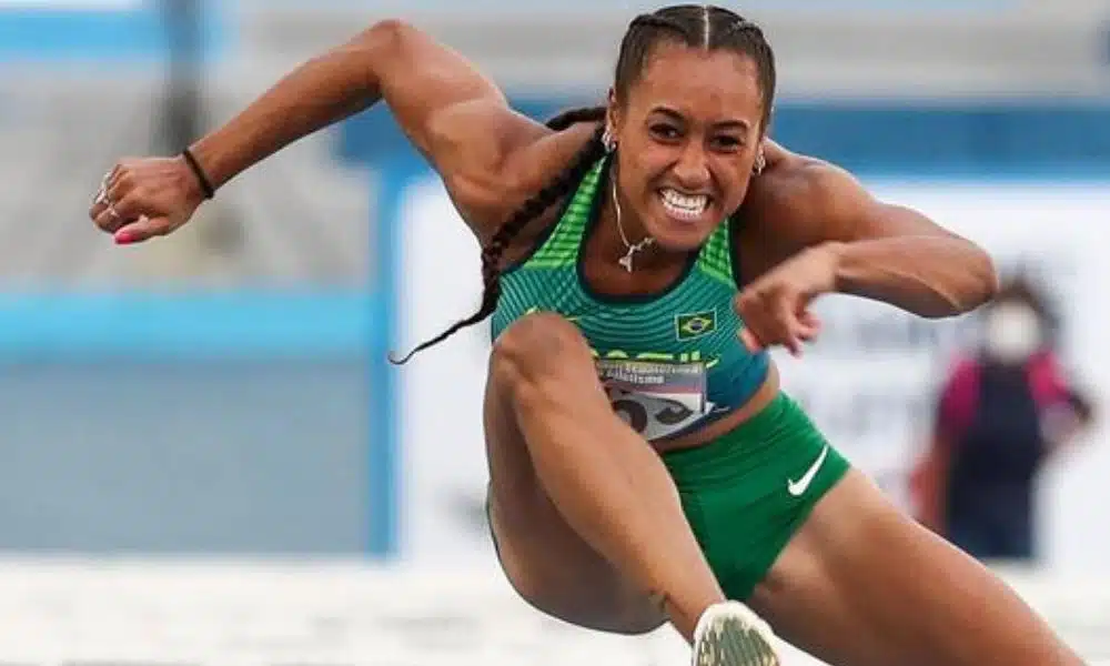 Ketiley, campeã dos 100 m com barreiras (Wagner CarmoCBAt)