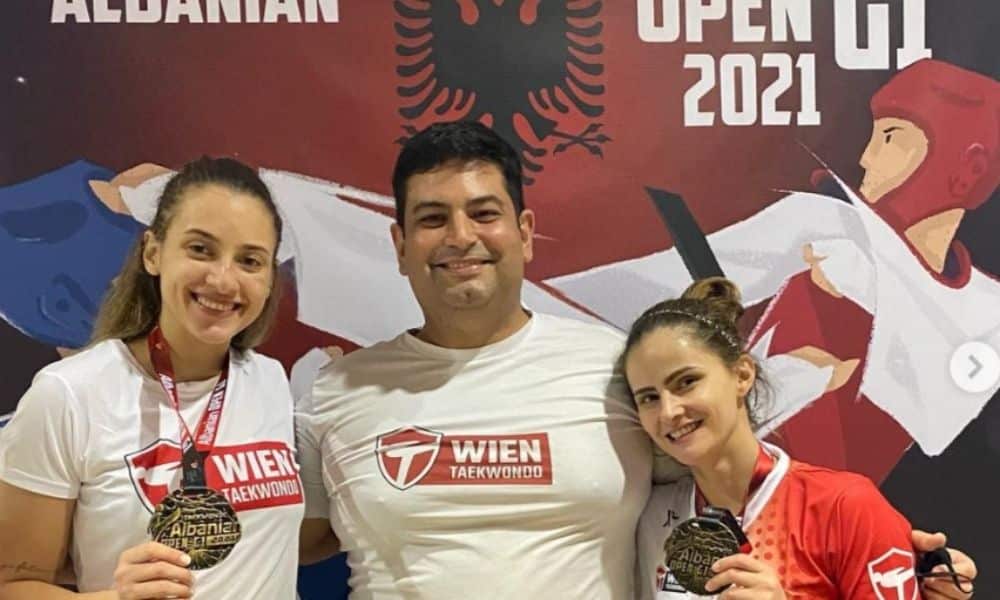 Milena Titonelli e Valéria Santos são campeãs na Albânia; Raiany Pereira leva prata