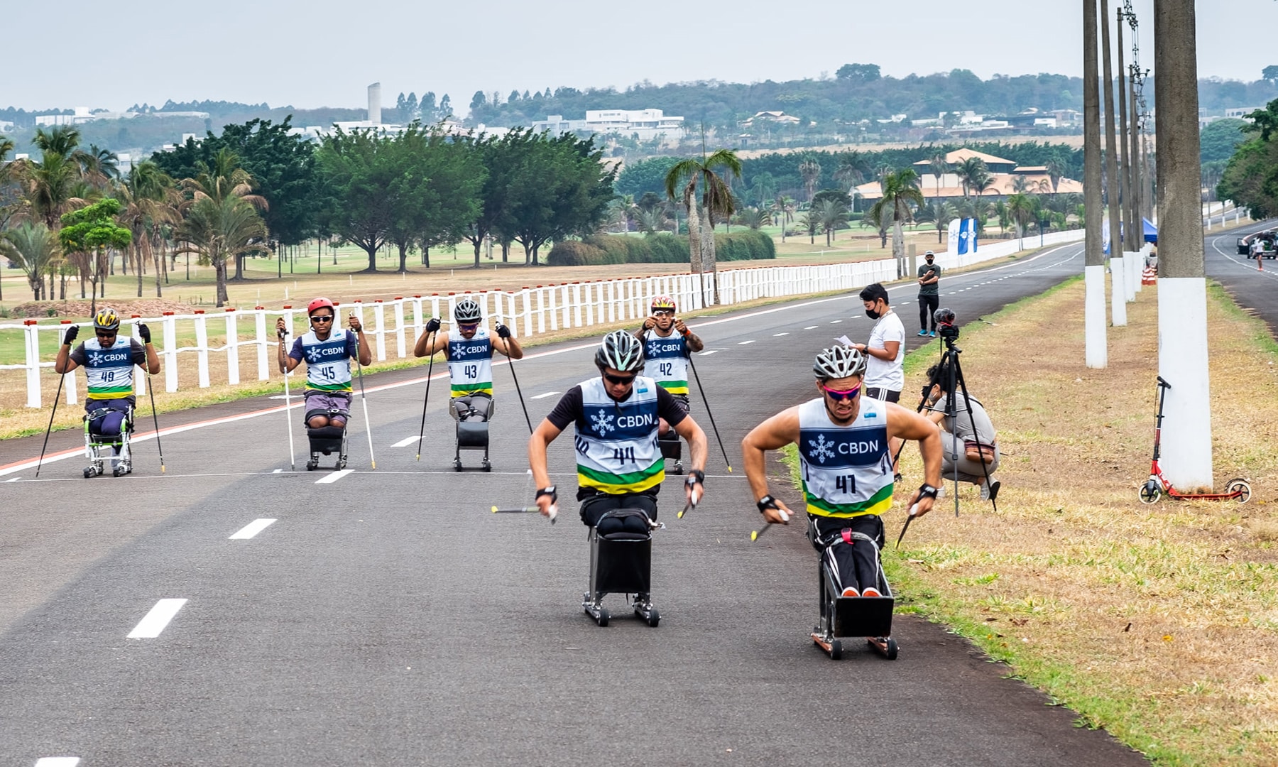 Rollerski movimenta atletas do esporte paralímpico de inverno do Brasil