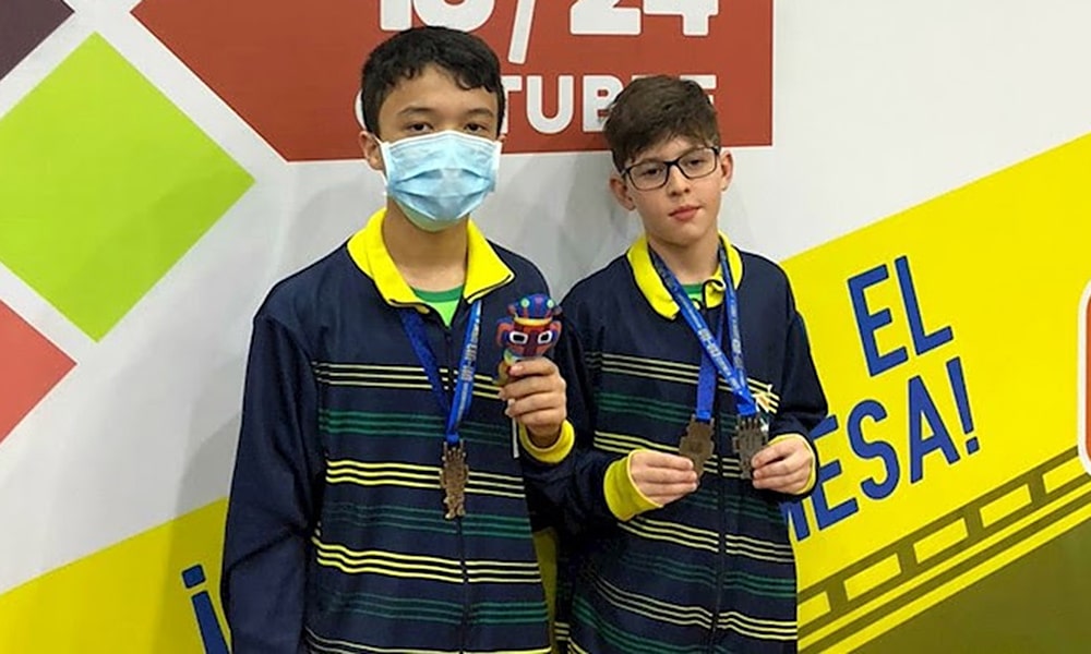Davi Fujii Frederico Martins Campeonato Pan-Americano Sub-11 e Sub-13 tênis de mesa