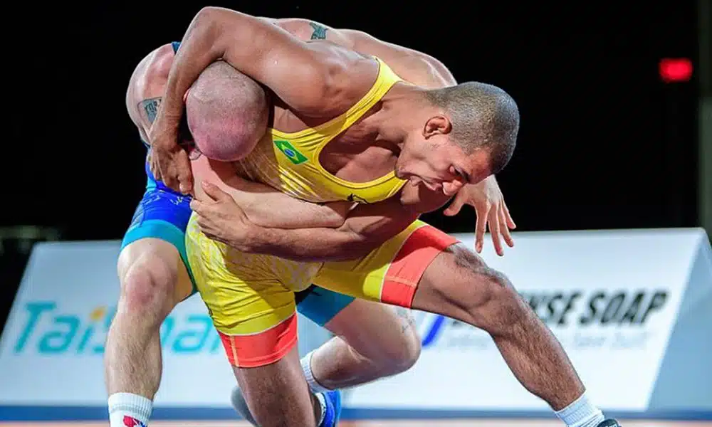 Joilson Júnior Mundial de Wrestling luta greco romana/ Jogos Sul Americanos de Assunção 2022