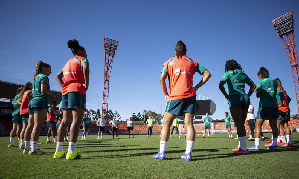 Seleção feminina futebol treino austrália amistoso brasil