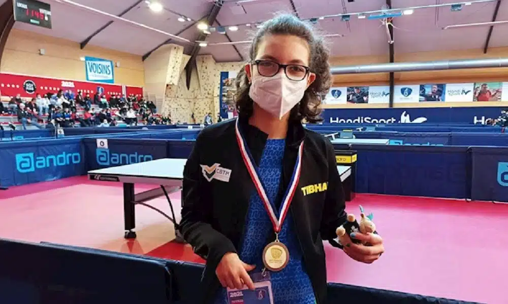 Sophia Kelmer e a sua primeira medalha internacional