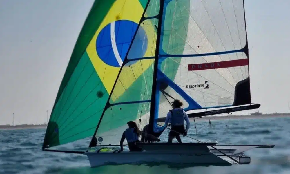 Martine e Kahena fecham primeiro dia do Mundial de 49er FX na quarta colocação