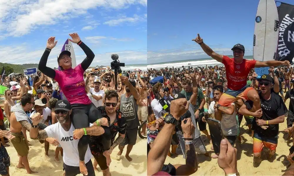 Laura Raupp e Eduardo Motta levam títulos na Praia Mole
