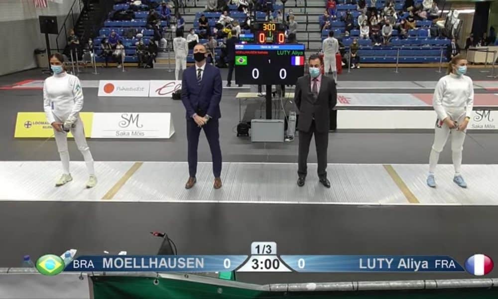 NATHALIE MOELLHAUSEN ALIYA LUTY ETAPA DE TALLIN DA COPA DO MUNDO DE ESPADA