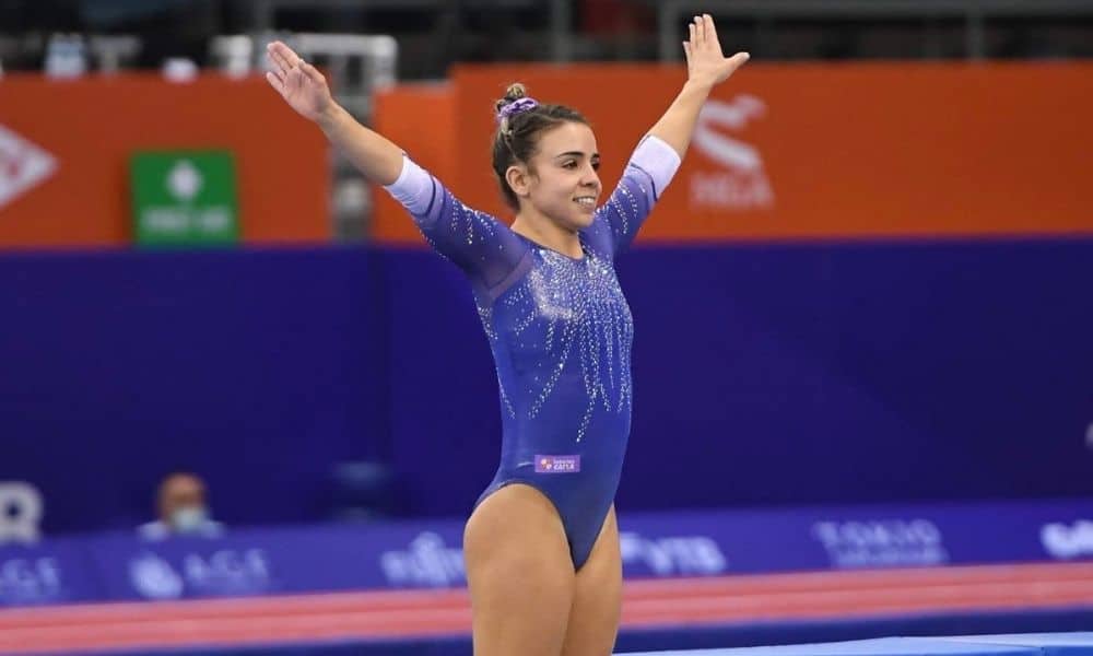 camilla gomes mundial de ginástica trampolim