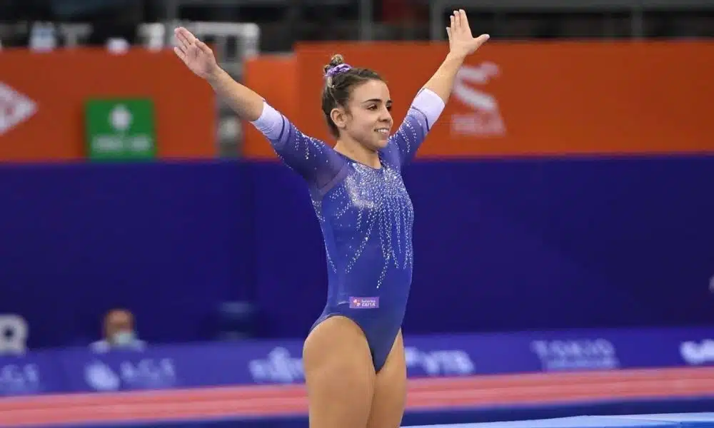 camilla gomes mundial de ginástica trampolim