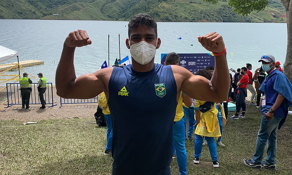 Filipe Vinícius bronze canoagem velocidade Jogos Pan-Americanos Júnior Cáli Pan Júnior
