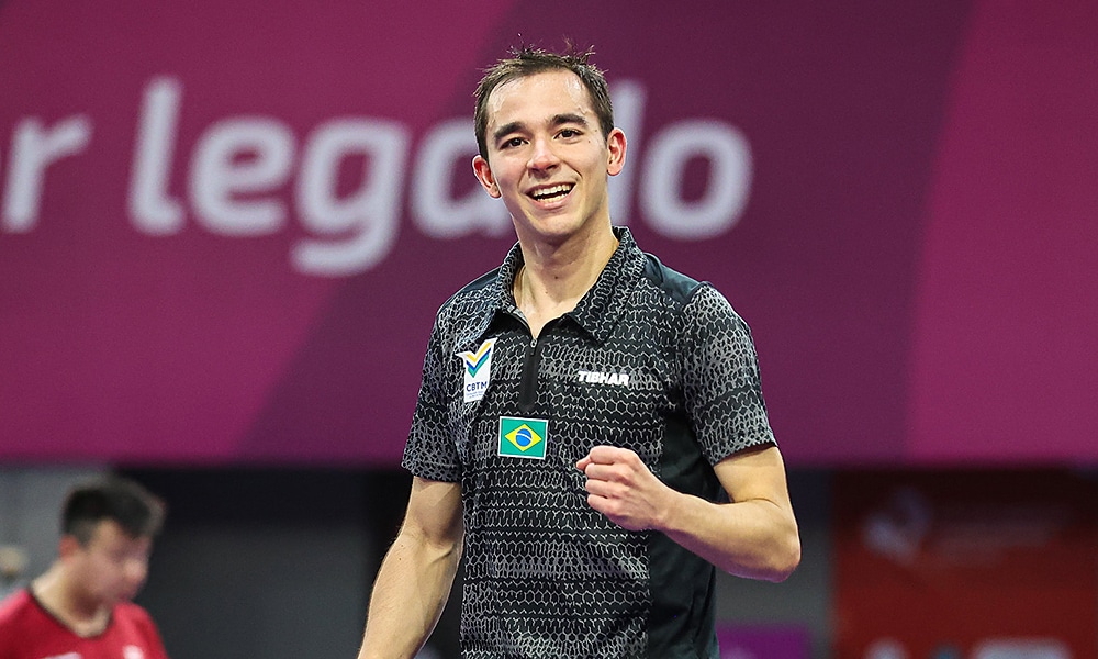 Hugo Calderano Campeonato Pan-Americano de tênis de mesa campeão quarto lugar ranking mundial