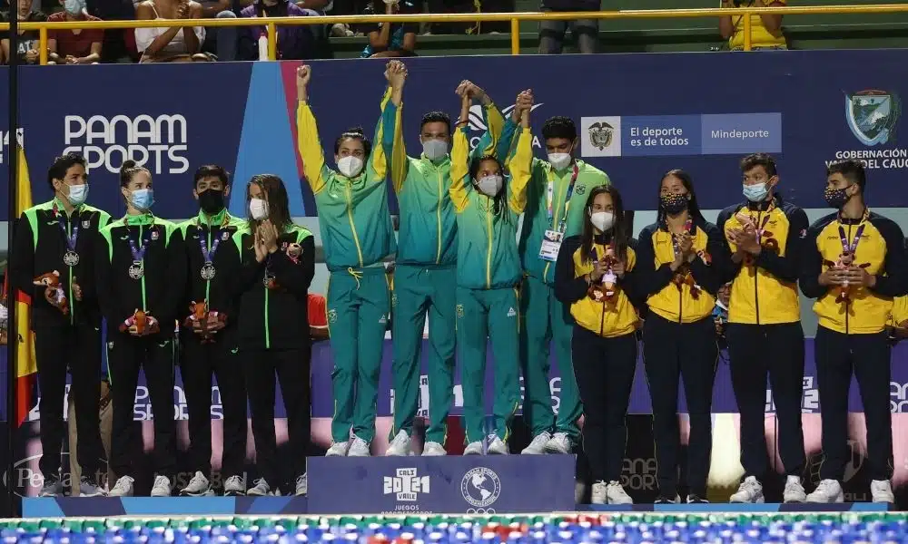 revezamento 4 x 100 m medley misto natação Jogos Pan-Americanos Júnior Cáli 2021