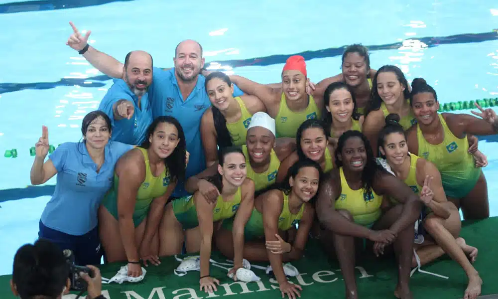 Brasil Argentina polo aquático sul-americano juvenil Peru campeões