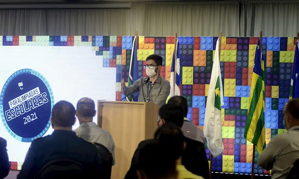 Yohansson Nascimento cerimônia de abertura Paralimpíadas Escolares