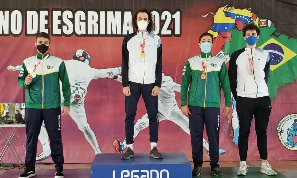 Alexandre Camargo e Leopoldo Gubert vão ao pódio no Sul-Americano de esgrima