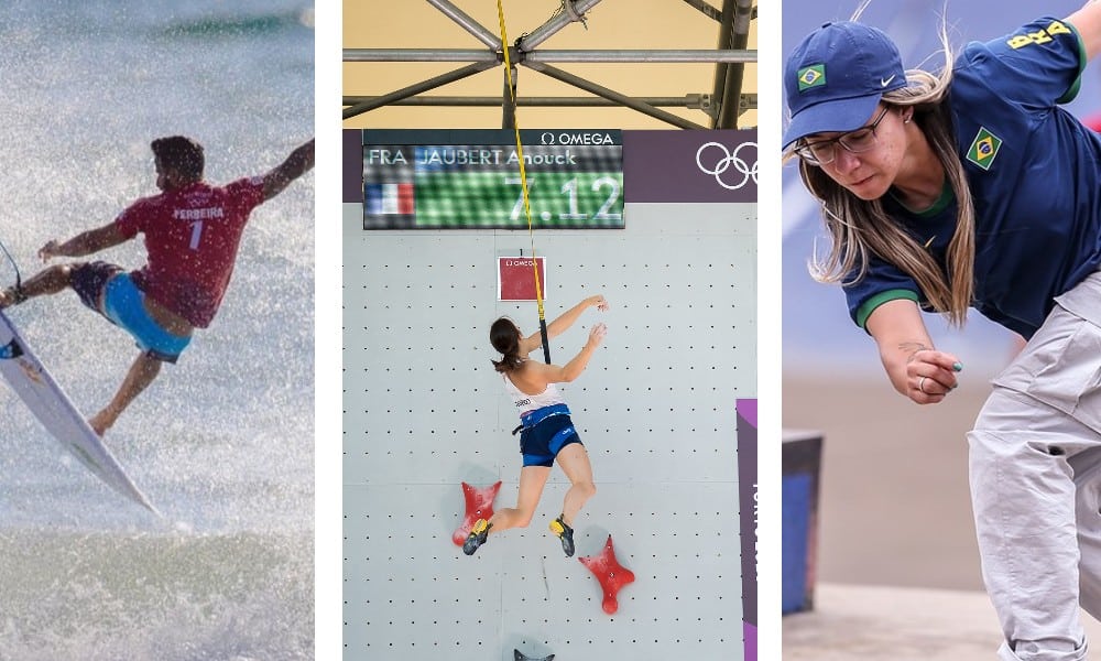 Los Angeles 2028 skate escalada surfe