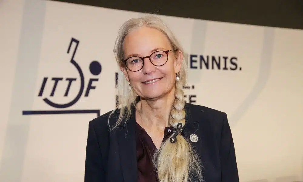 Petra Sorling, presidente da ITTF