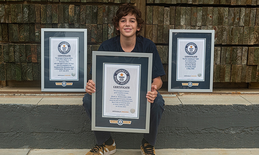 Gui Khury Guinness Book World Records Guinness World Records Livro dos Recordes skate