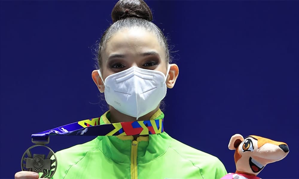 Maria Eduarda Alexandre medalha ouro individual geral Ginástica Rítmica Cáli Jogos Pan-Americanos Júnior de Cáli