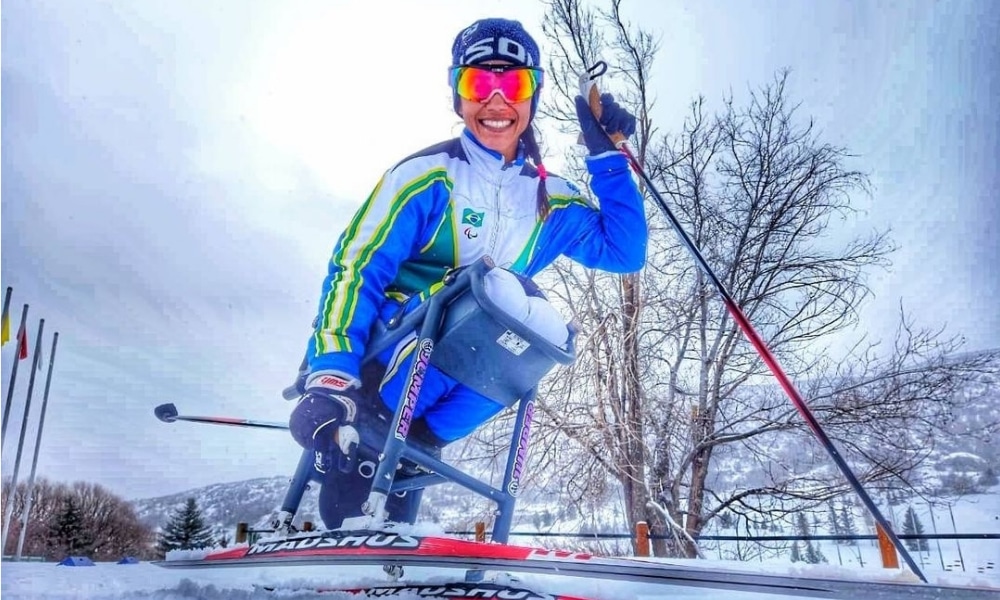 Aline Rocha fica em 5º e Cristian Ribera em 8º no Mundial Paralímpico de inverno no paraesqui cross-country