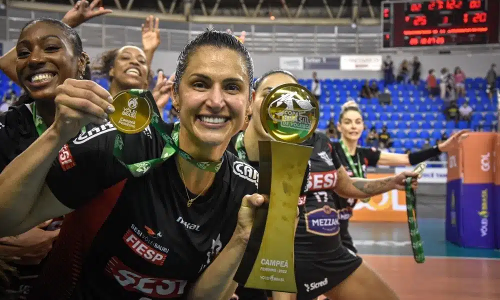Dani lins sesi x minas campeão da copa brasil de vôlei feminino