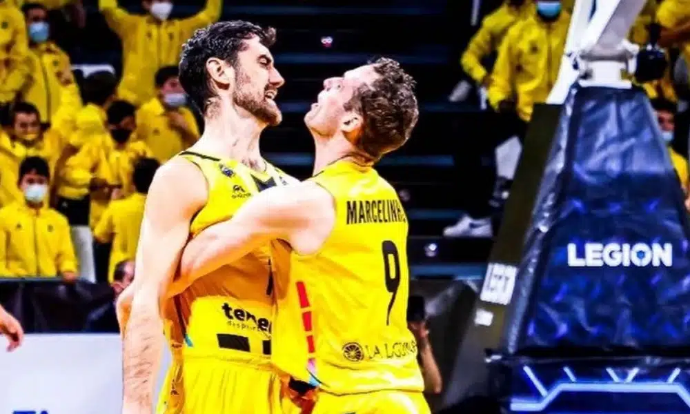 Marcelinho Huertas marca 7 pontos e Tenerife larga bem nas oitavas da Champions League de basquete masculino