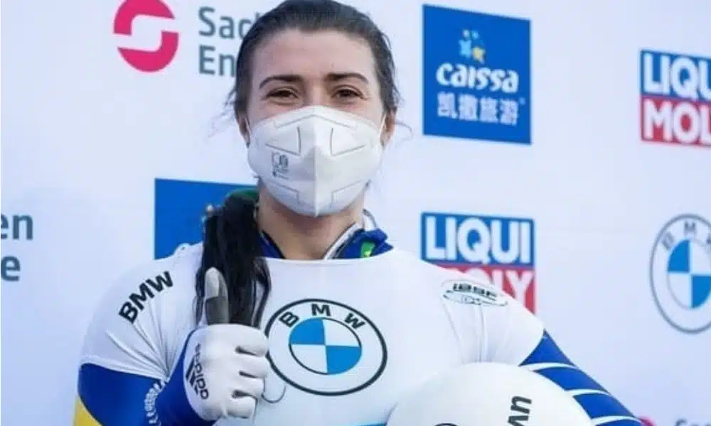 Nicole Silveira na Copa do Mundo de skeleton, antes de Pequim-2022