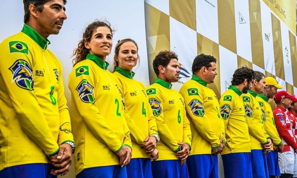 Seleção Brasileira MArtine Grael Kahena Kunze Robert Scheidt SSL Gold Cup