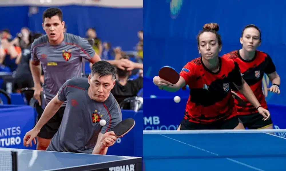 Sogipa e Sport na liderança do ranking de clubes do tênis de mesa