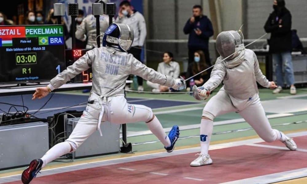 Bruno Pekelman esgrima Pietra Chierighini sabre