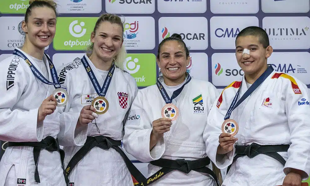 Maria Portela judô medalha de bronze Grand Prix de Almada Portugal Guilherme Schimidt