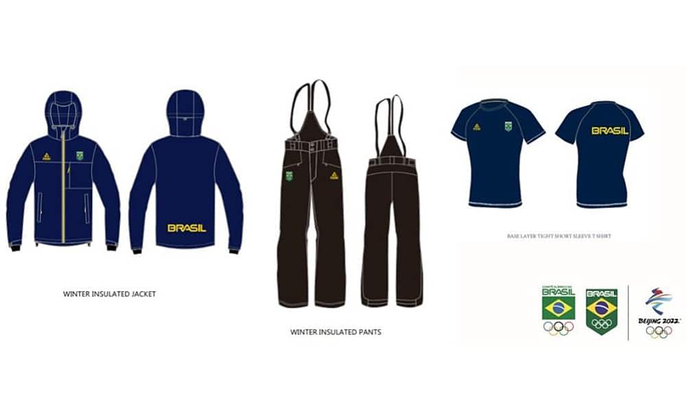 Olimpíada de Inverno Jogos Olímpicos de Inverno uniformes Time Brasil Pequim-2022