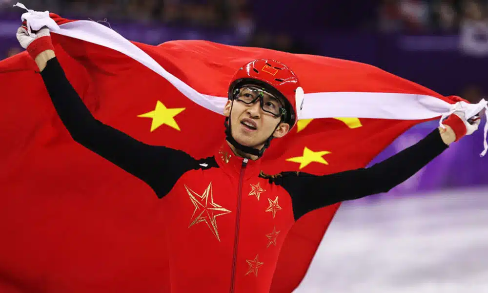 Wu Dajing patinação de Velocidade em Pista Curta Jogos de Inverno Pequim 2022 destaques