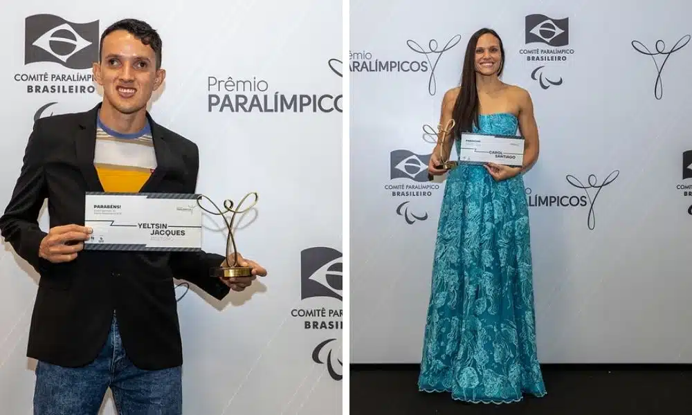 Carol Santiago e Yeltsin Jacques são os melhores do Prêmio Paralímpicos
