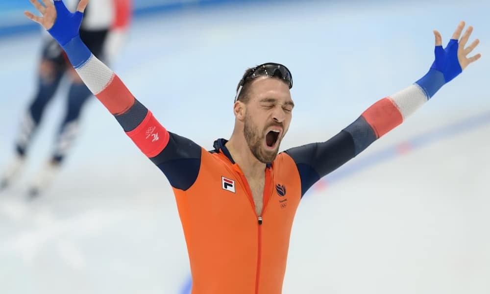 Kjeld Nuis é bicampeão em Pequim 2022