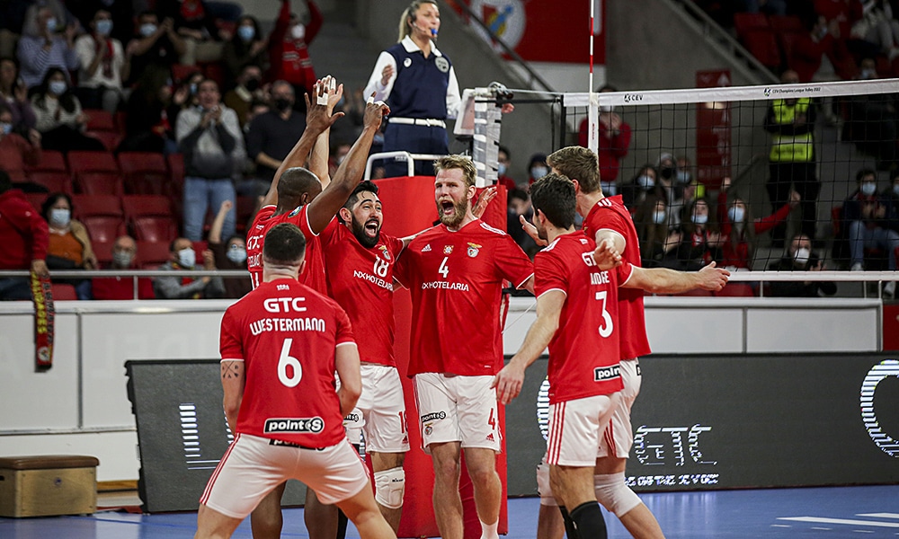 Benfica champions league vôlei masculino Vojvodina