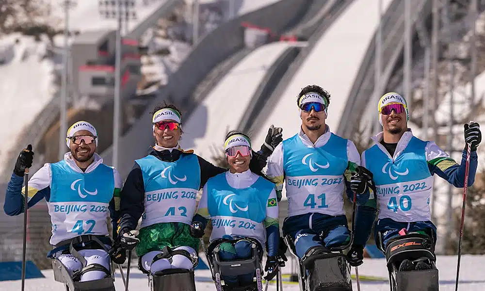 esqui cross-country brasileiros neve artificial Pequim 2022