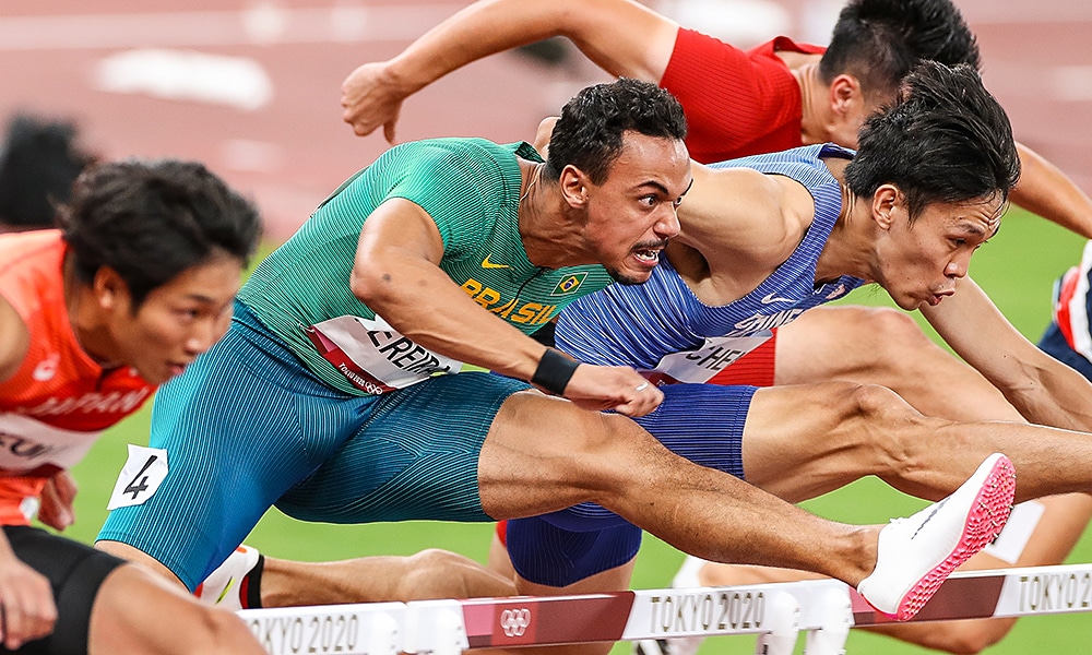 Rafael Pereira atletismo Jogos Olímpicos Tóquio 2020 60m com barreiras recorde sul-americano atletismo indoor Meeting Indoor de Berlim atletismo