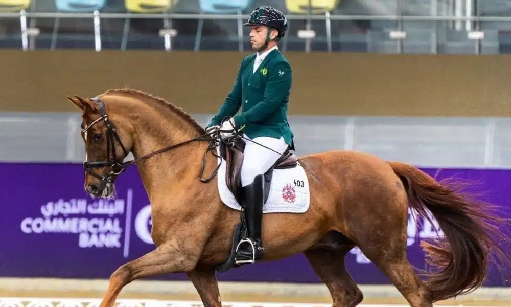 Rodolpho Riskalla vence terceiro título no adestramento do paraequestre