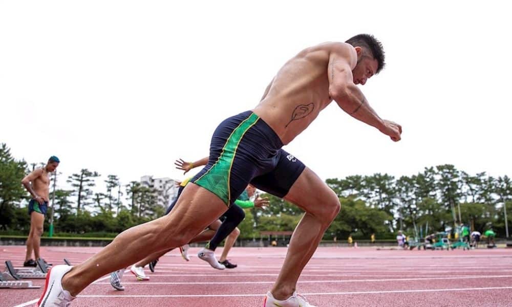 Petrúcio Ferreira se posiciona durante treinamento; atleta participará do Desafio CPB:CBAt nesta semana | Foto- Ale Cabral:CPB