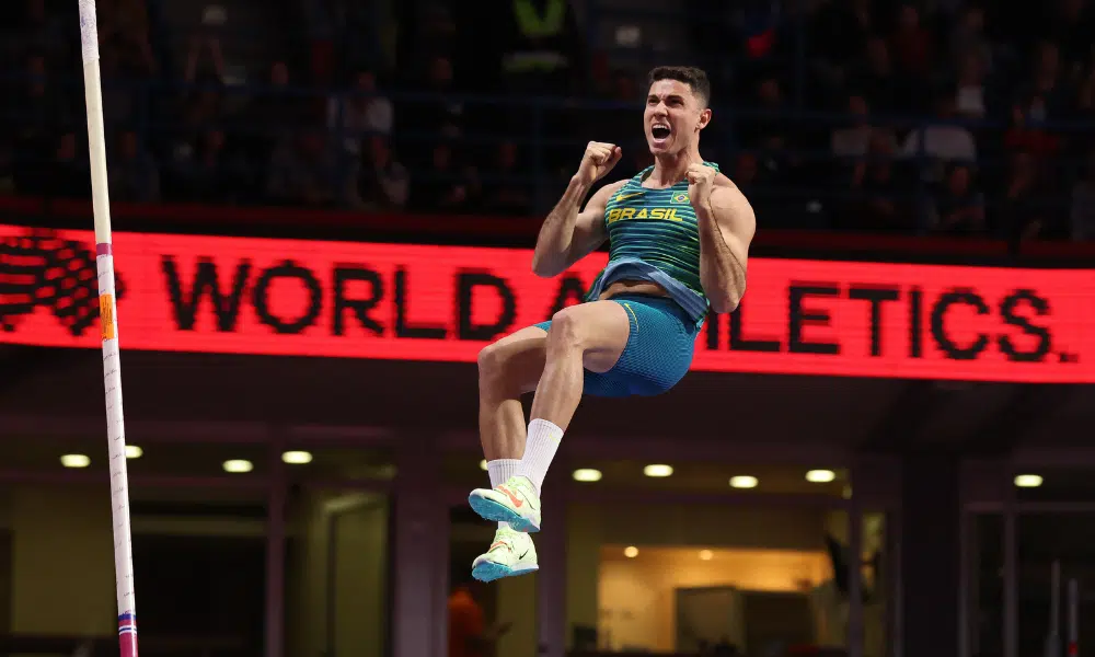 Thiago Braz conquista medalha no salto com vara do Mundial Indoor de atletismo, Paris-2024