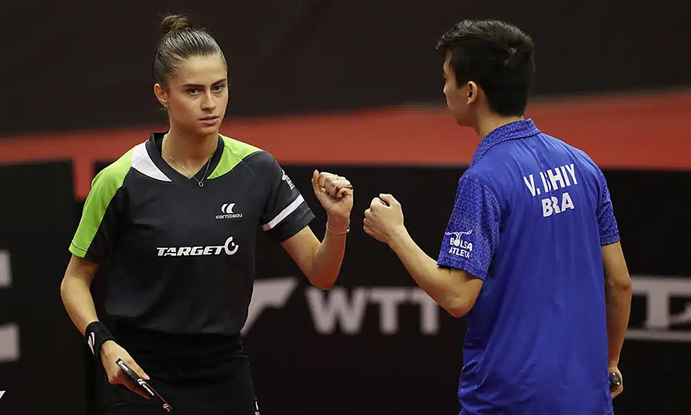 Bruna Takahashi Victor Ishiy duplas mistas tênis de mesa WTT Contender de Mascate Omã WTT Star Contender de Budapeste hungria tênis de mesa