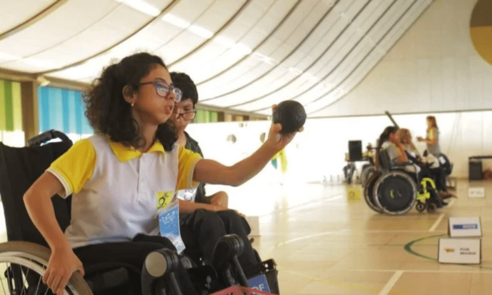 Mariana Olimpia Silva durante treinamento de preparação para o Challenger Intercontinental de bocha