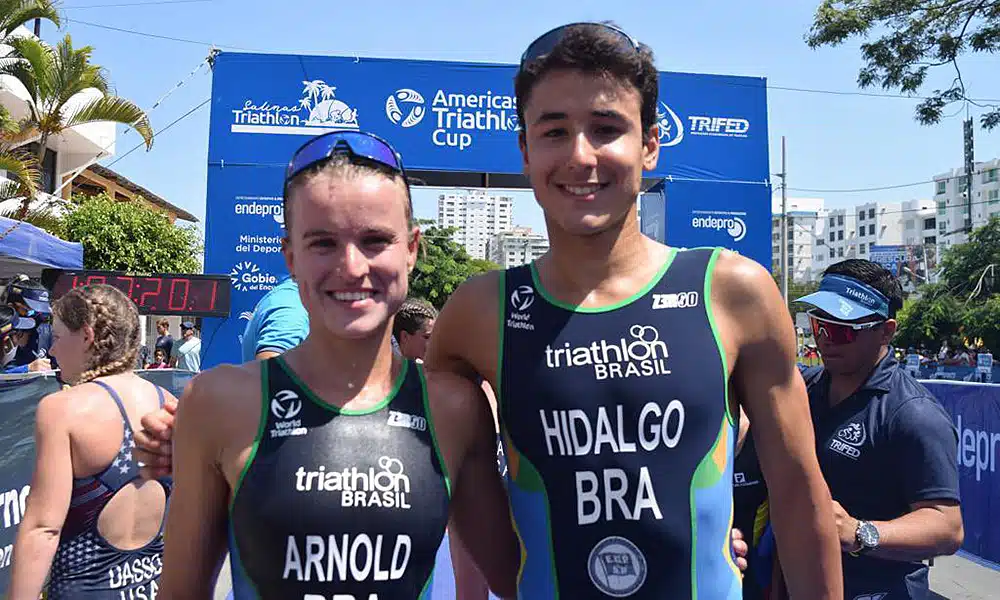 Djenyfer Arnold Miguel Hidalgo Copa América triatlo medalha de ouro