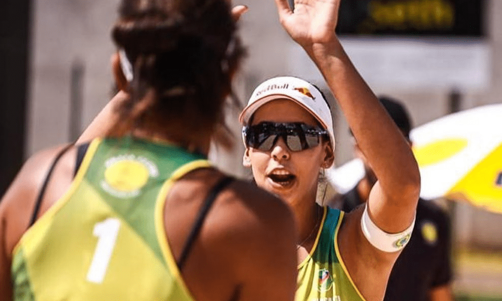 Duda e Ana Patrícia na final do Circuito Sul-Americano de vôlei de praia Elite 16 Jurmala