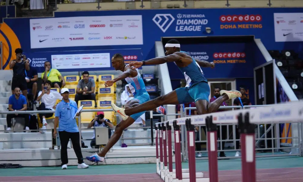 Alison dos Santos vence Diamond League Doha