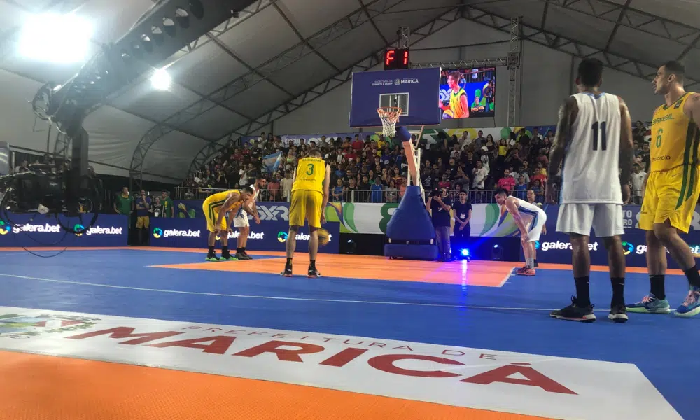 Brasil e Argentina Desafio Internacional Basquete 3x3