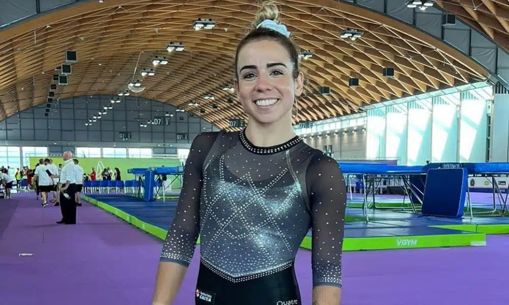 Camilla Gomes Copa do Mundo ginástica de trampolim Rimini