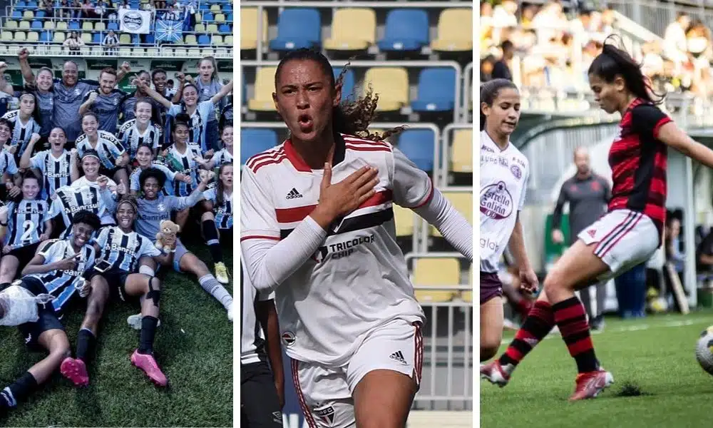Grêmio São Paulo Flamengo semifinal Campeonato Brasileiro Sub-20 de futebol feminino