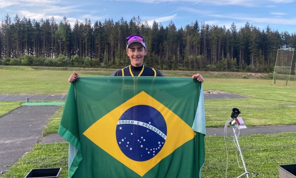 Hussein Daruich Copa do Mundo Júnior de tiro esportivo final fossa olímpica